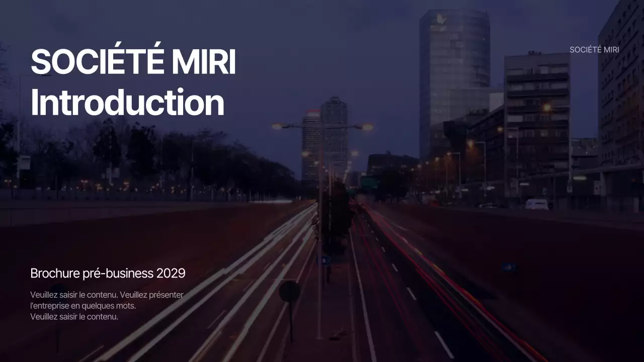 Présentations d'entreprise en mouvement