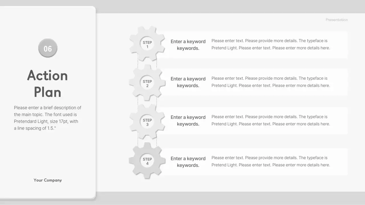 Grey Minimal Business Plan Presentation