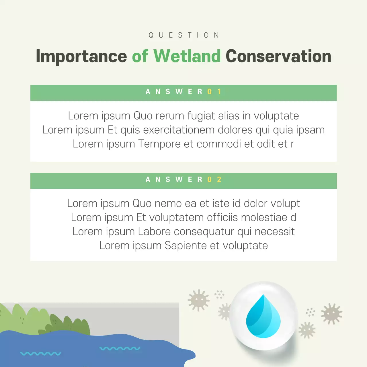 Green Nature Wetlands Announcement Instagram Carousel