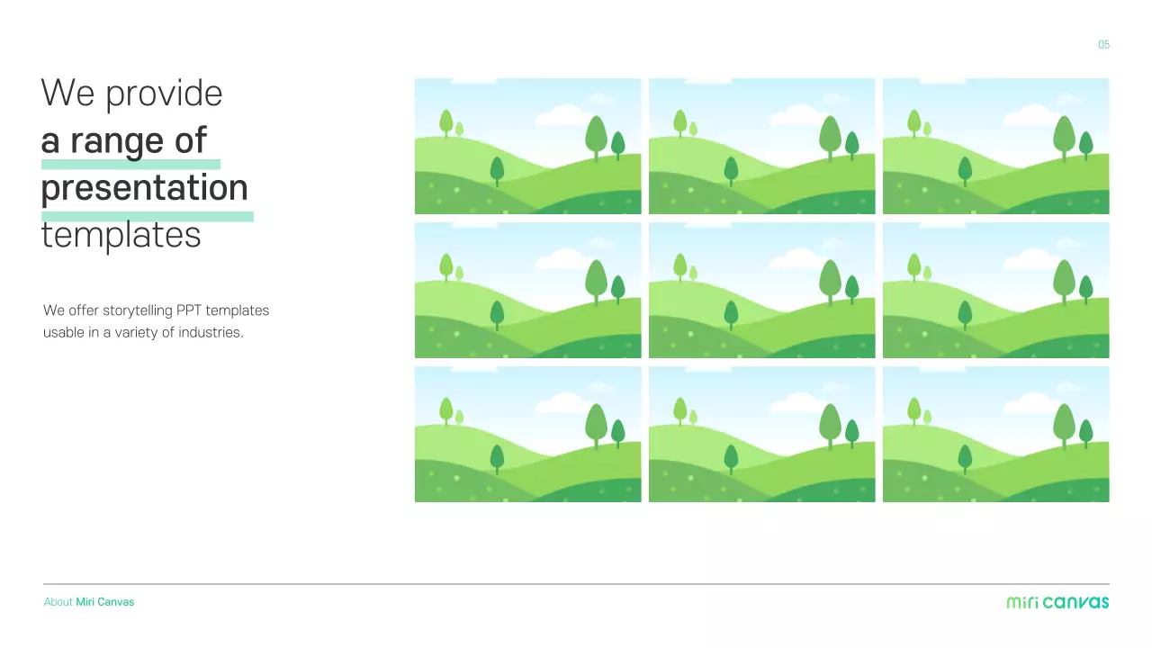 Mint Modern Design Promotion Presentation