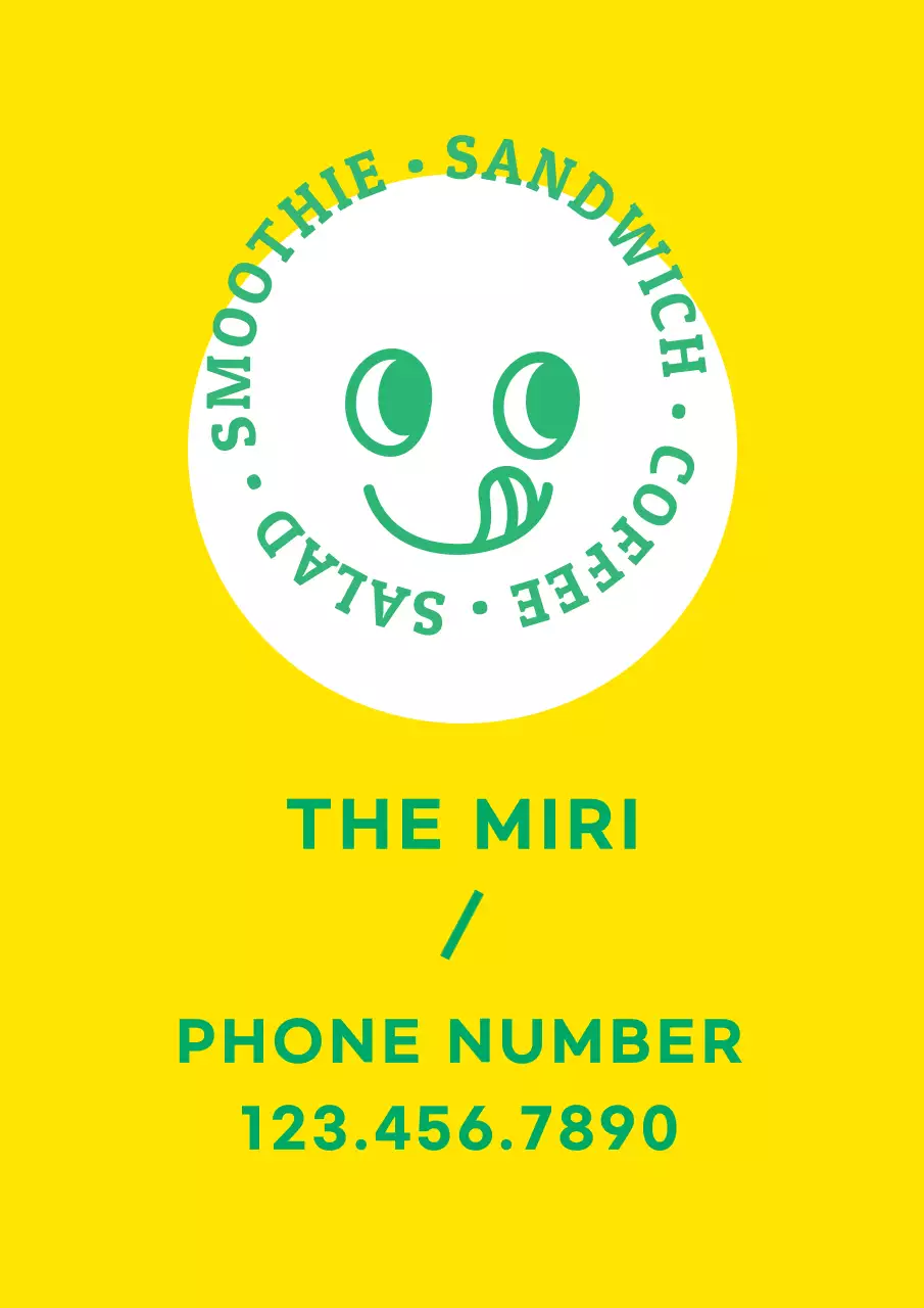 Yellow Trendy Cafe Promotion Poster