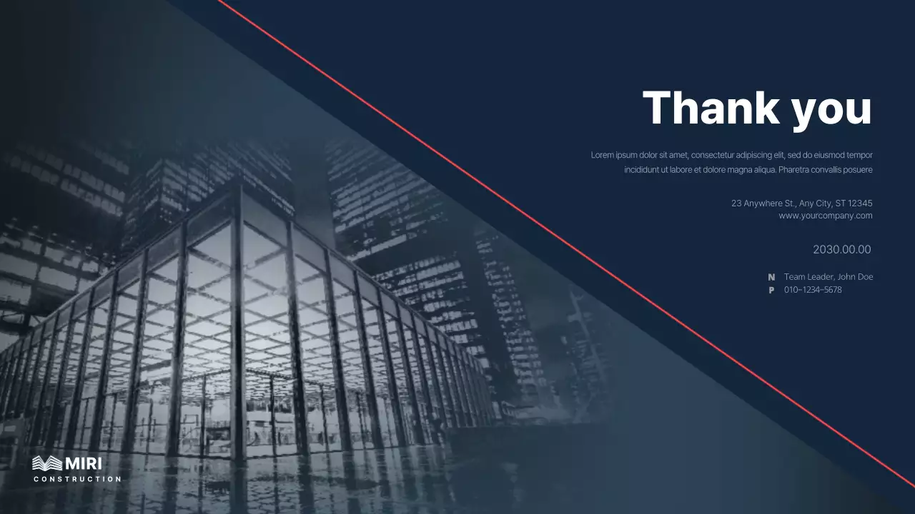 Navy Modern Business Presentation