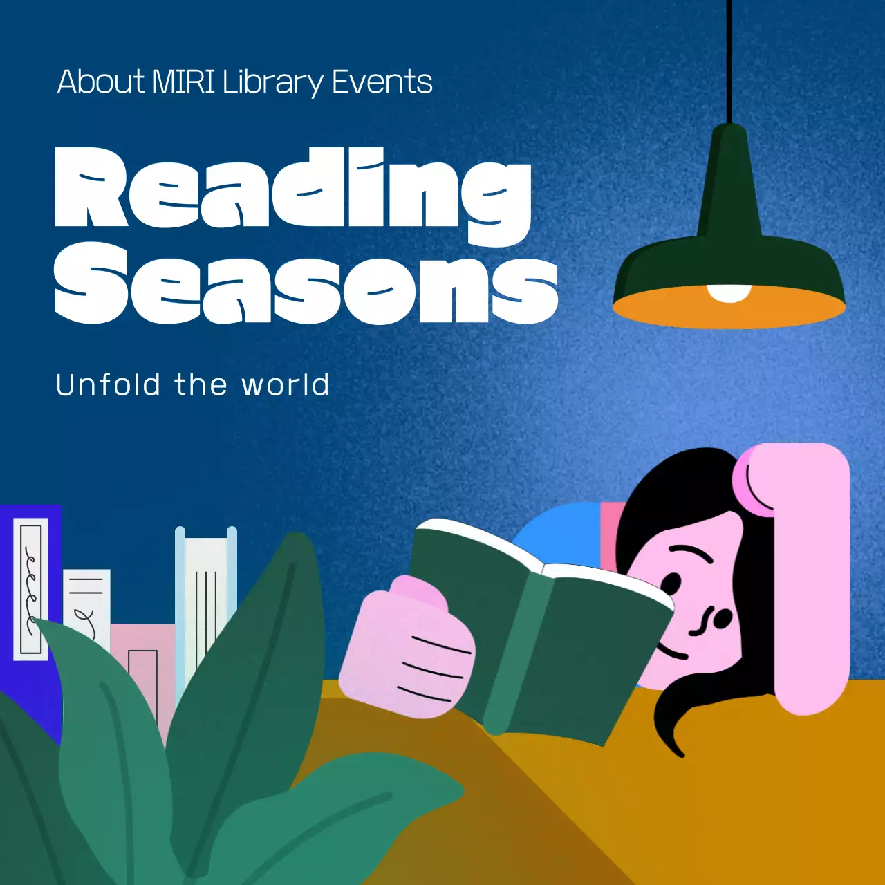 블루 모던 리딩 프로모션 인스타그램 캐러셀