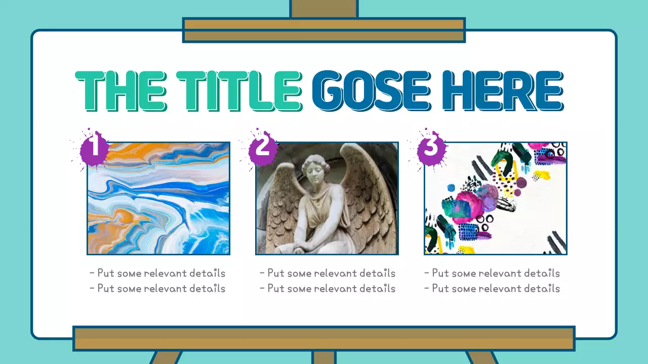 Teal Playful Art Guide Presentation