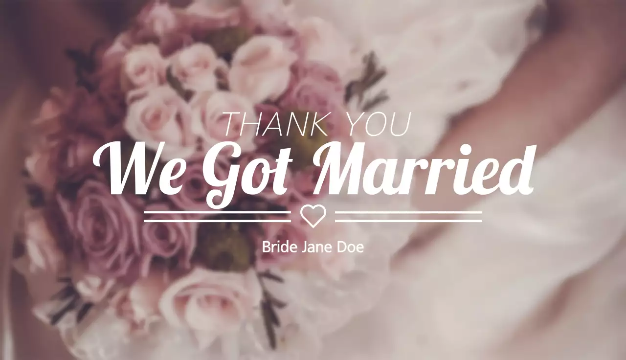 Pink Elegant Wedding Invitation Business Card