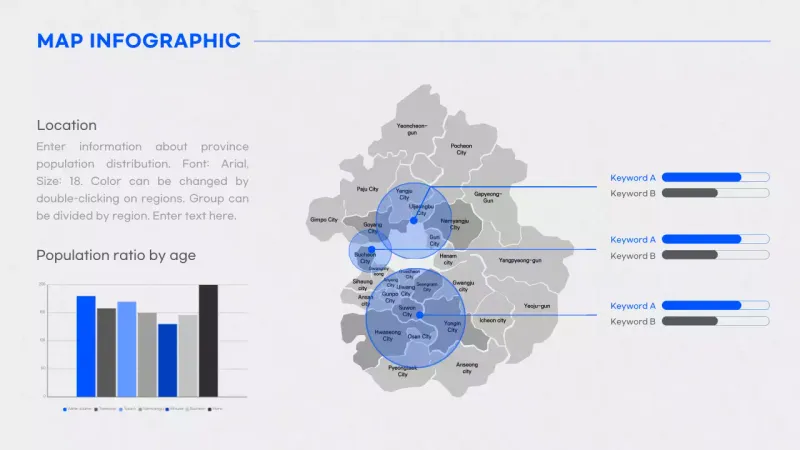 Grey Modern Demographic Report Infographic