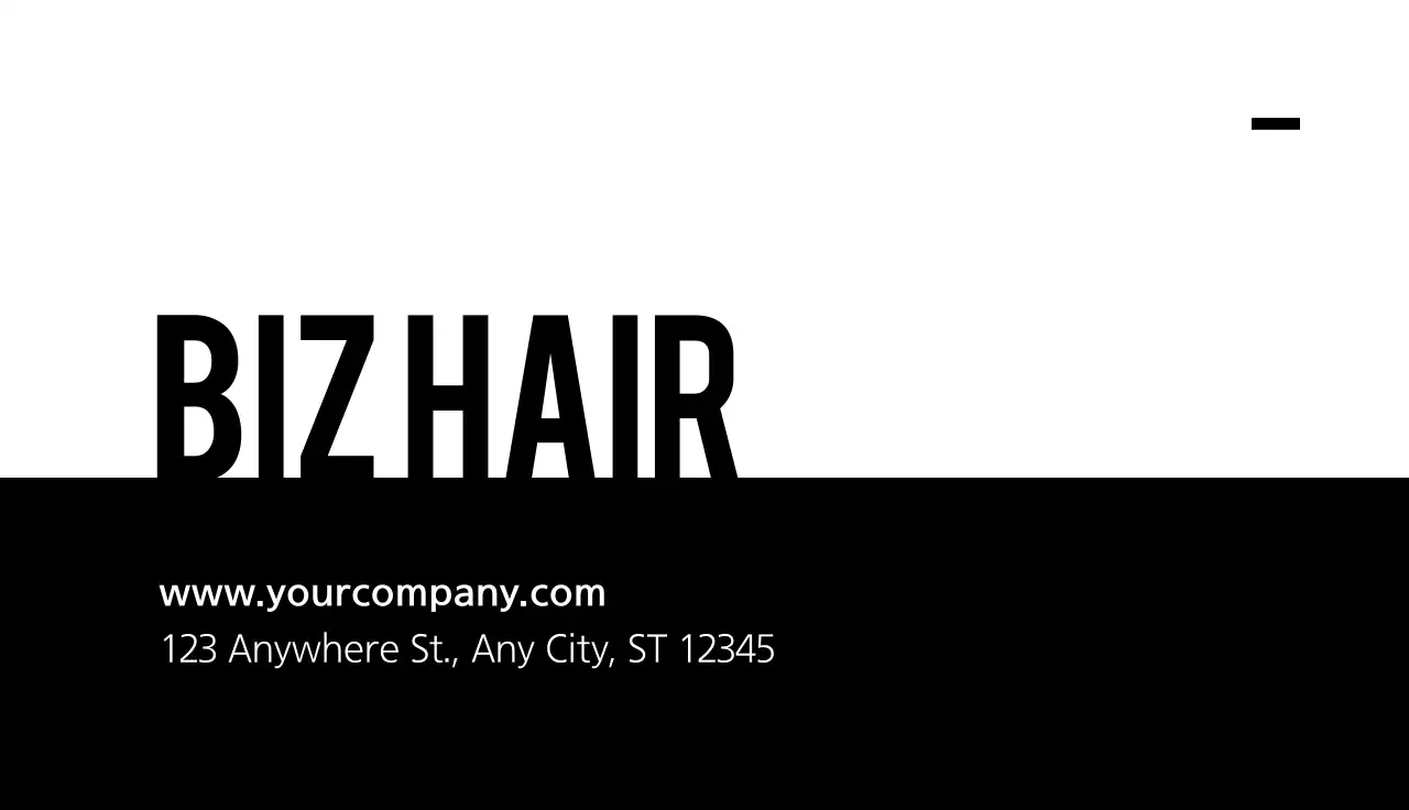 Black Minimal Business Card