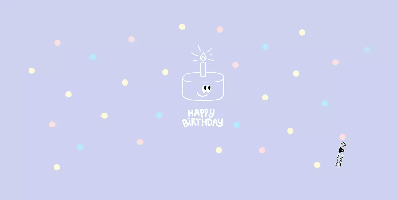 Pastel purple cute birthday party paper cups