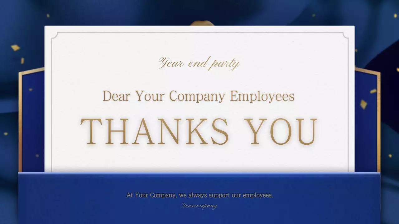 Blue Elegant Party Invitation Presentation