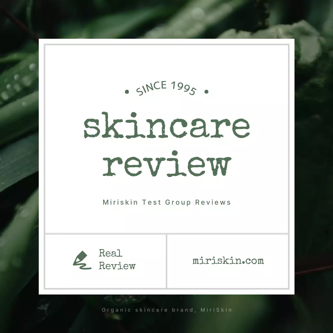 Green Minimal Skincare Review Instagram Carousel