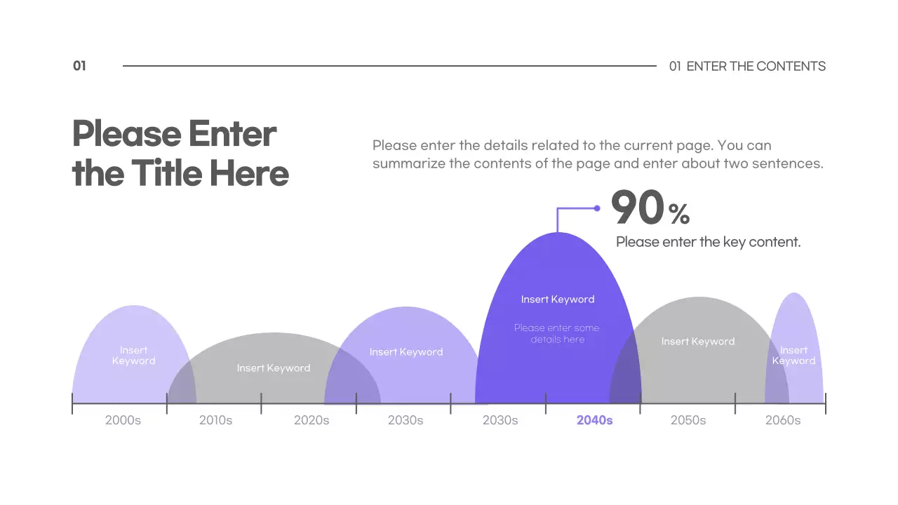 Purple simple concept chart design
