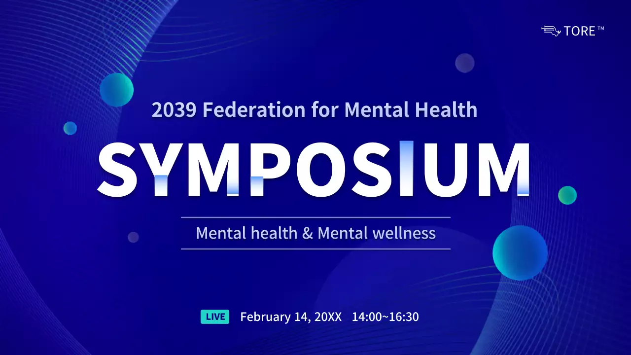 Blue Modern Mental Health Event YouTube Thumbnail