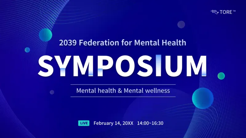 Thumbnail YouTube Acara Kesehatan Mental Modern Biru