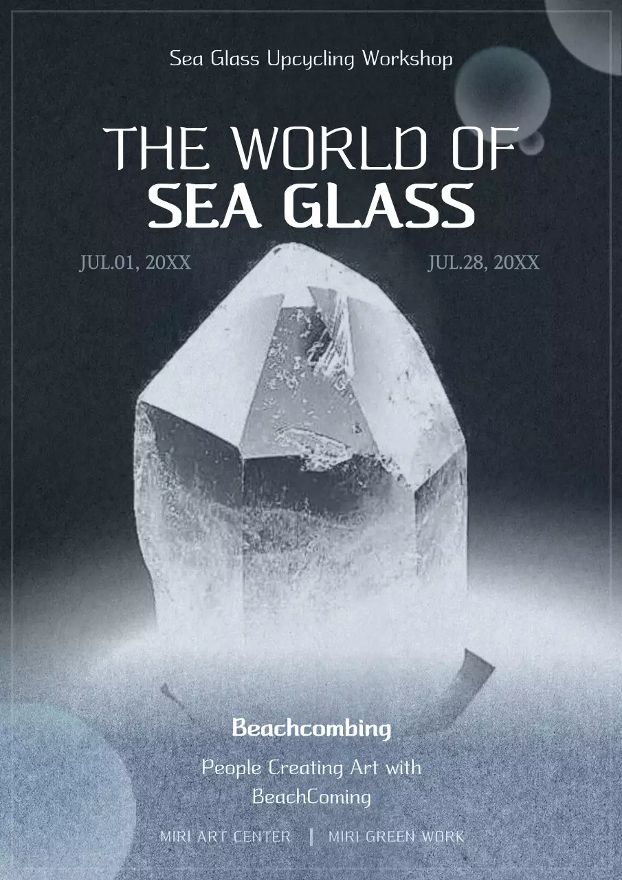 Grey Modern Workshop Announcement Poster