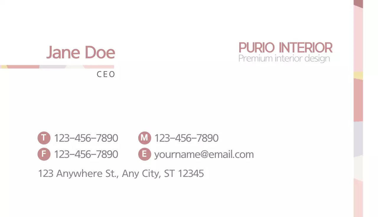 Beige Minimal Business Card