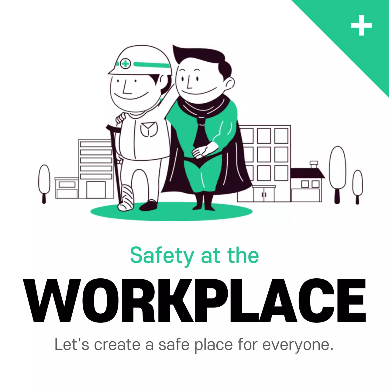 Blue Simple Business Promotion Instagram Post