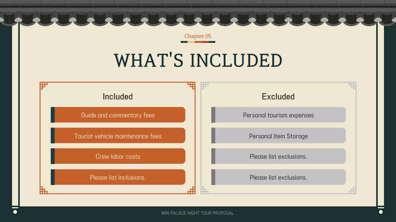 그린 전통 궁전 투어 가이드 프레젠테이션