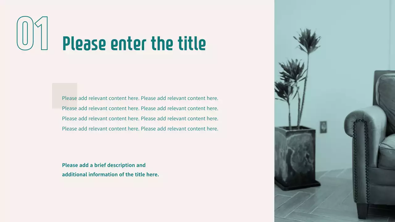 Teal Clean Business Presentation