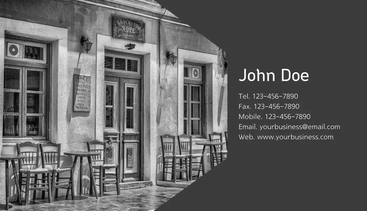 Grey Modern Business Card