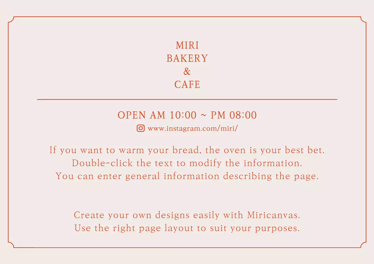 Illustration-themed postcard in red