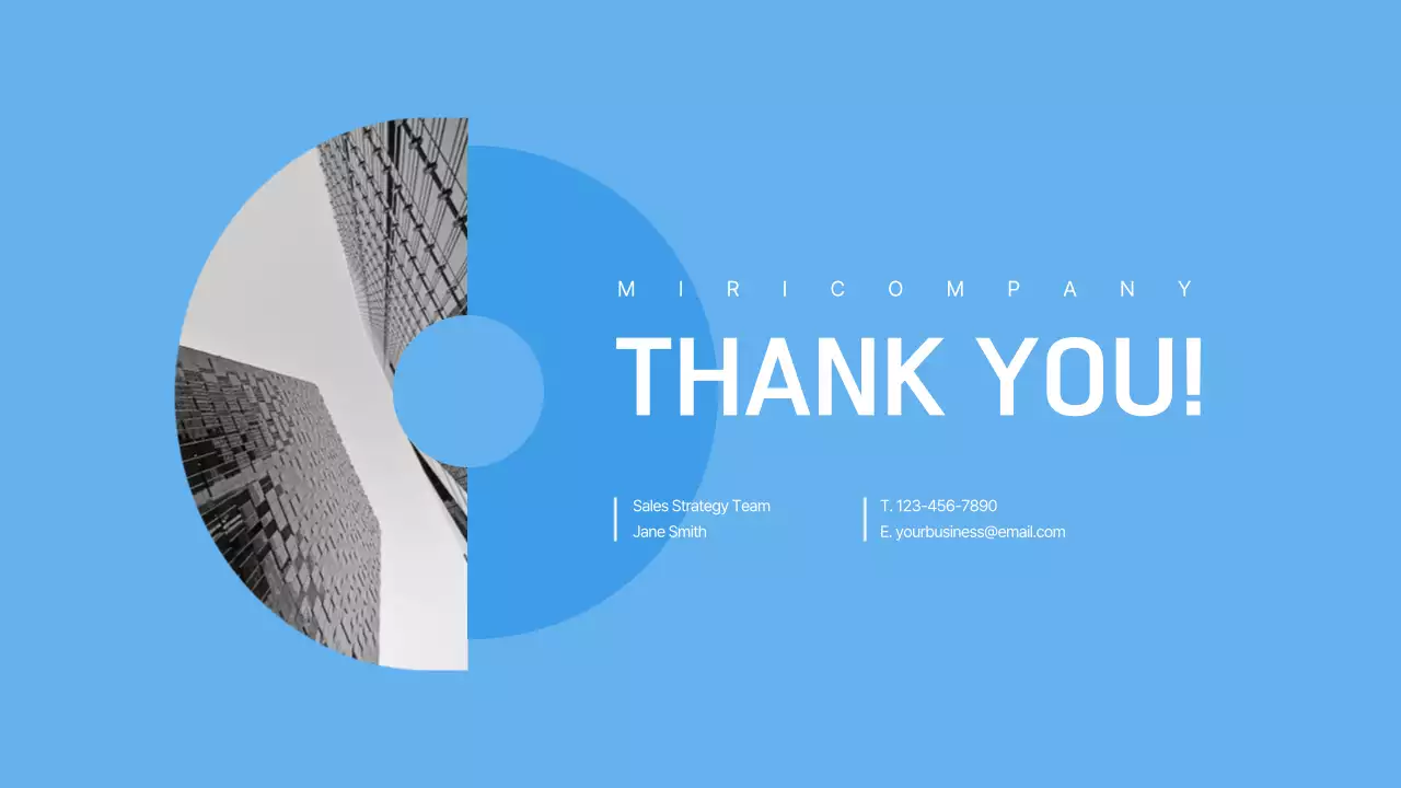 A simple blue company letter