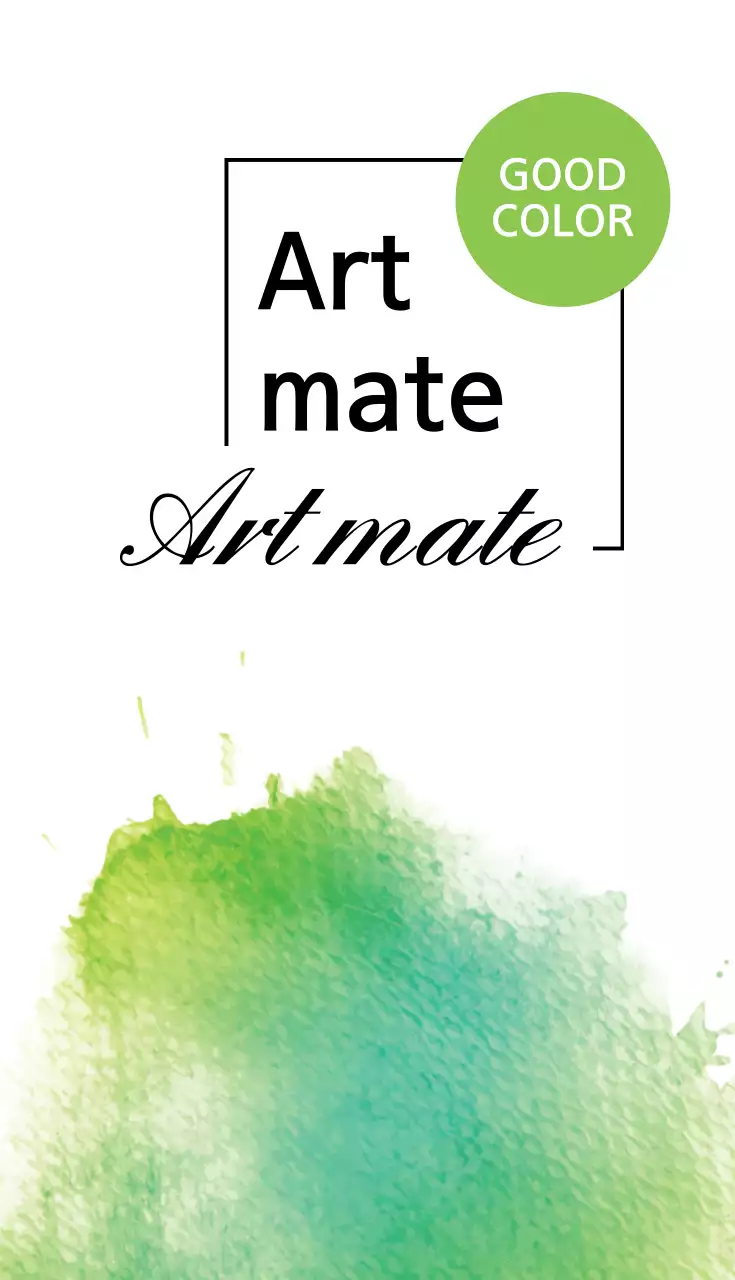 Cartão de Visita Minimalista Verde