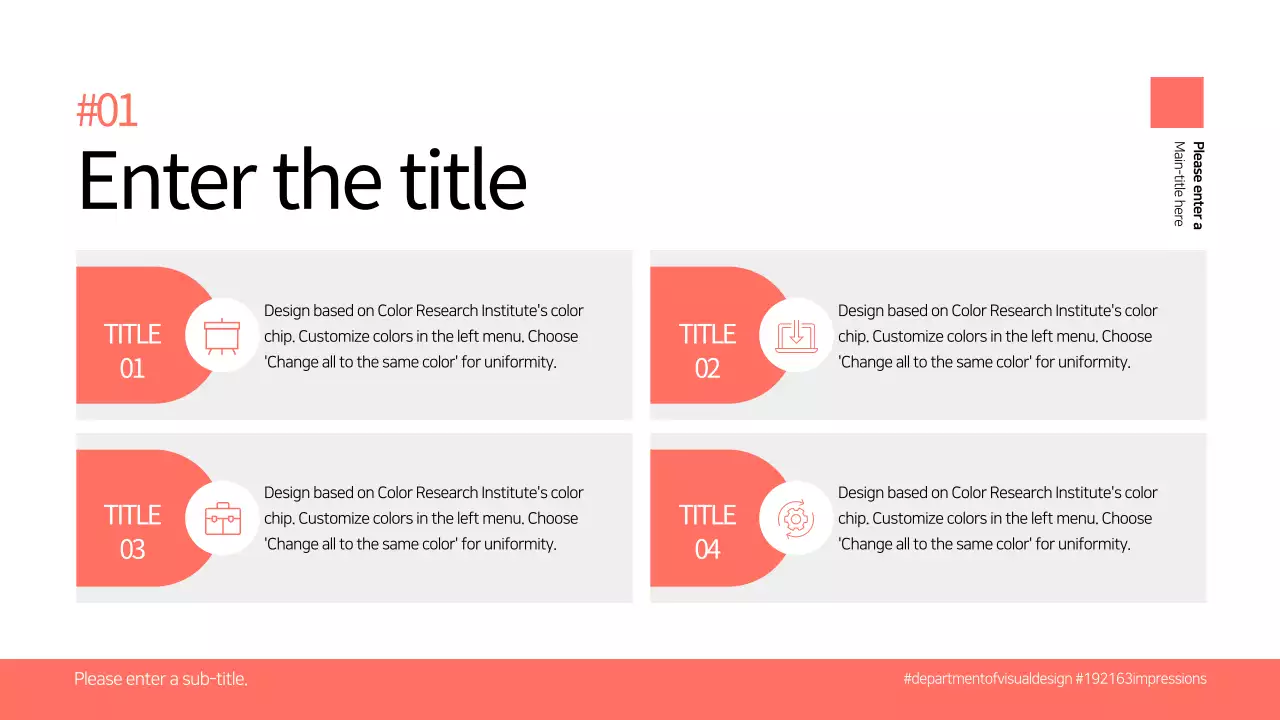 Red clean concept Agenda chart design