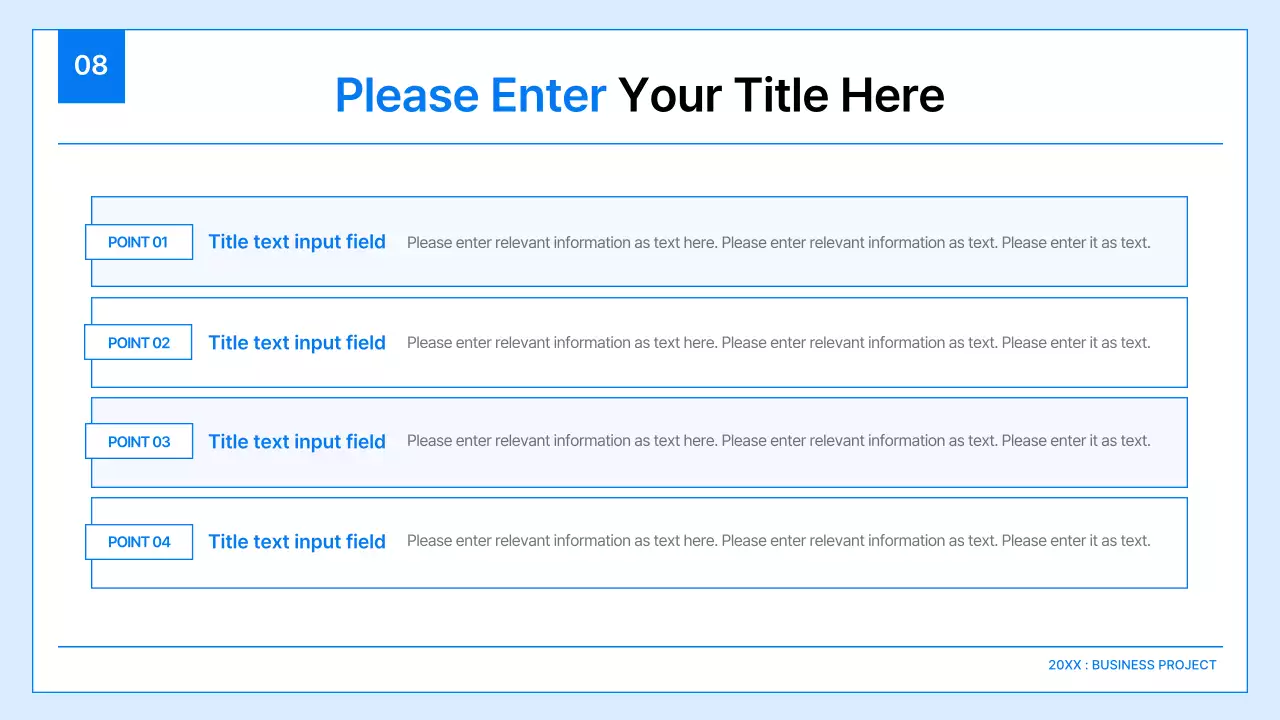 Blue Minimal Business Guide Presentation