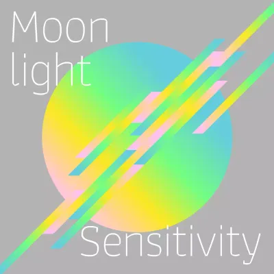 Grey Abstract Moonlight Poster Social Media Post