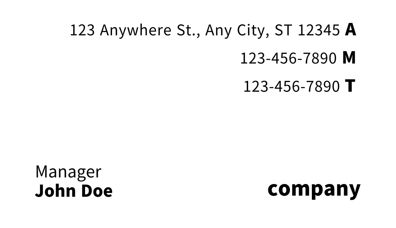 Company Business Card4