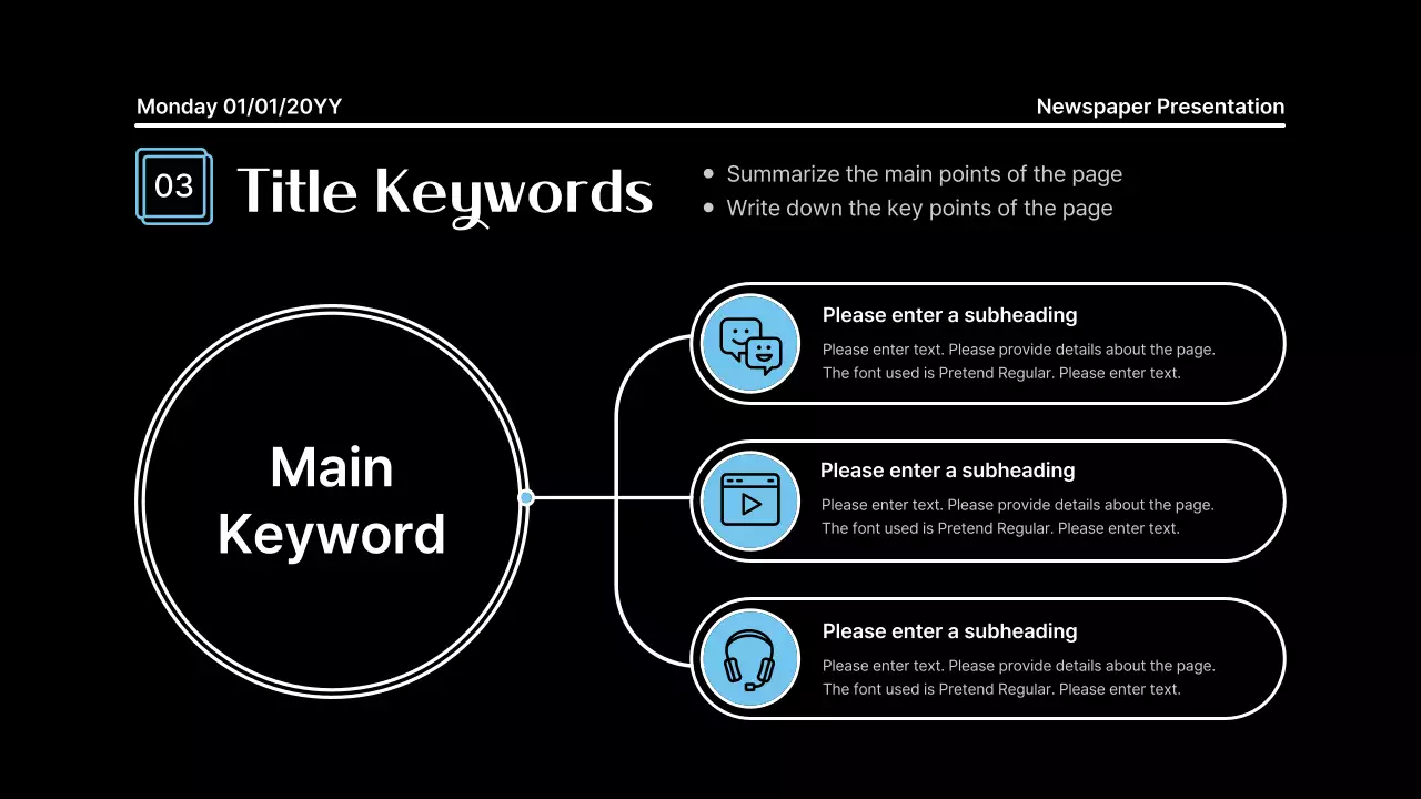 Black Modern Notes Presentation
