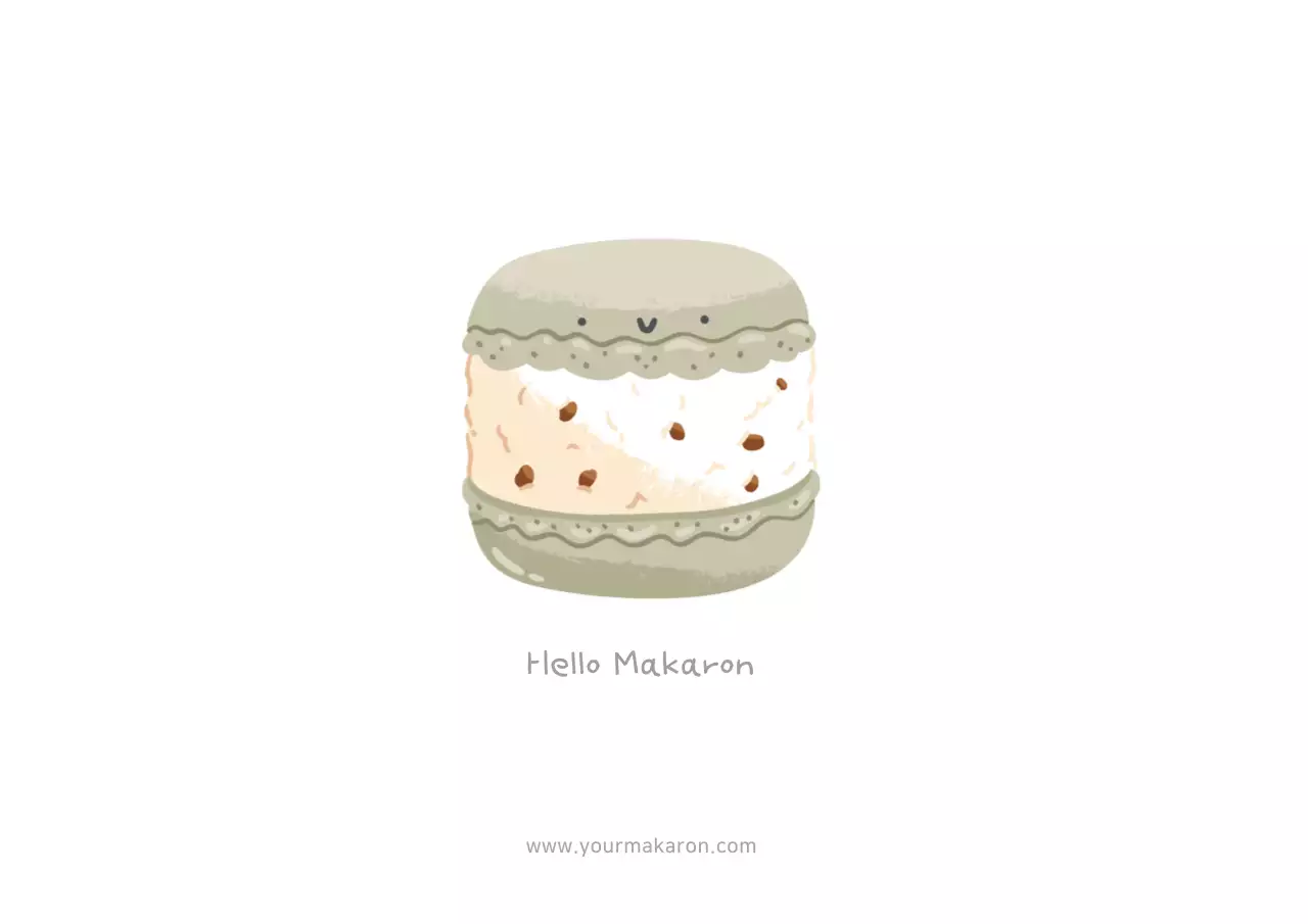 Beige Minimal Macaron Guide Poster