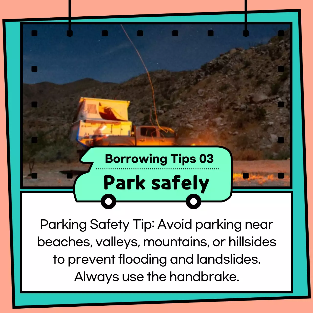 Coral Trendy Travel Guide Instagram Carousel