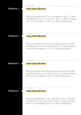 Black Modern Project Plan Layout