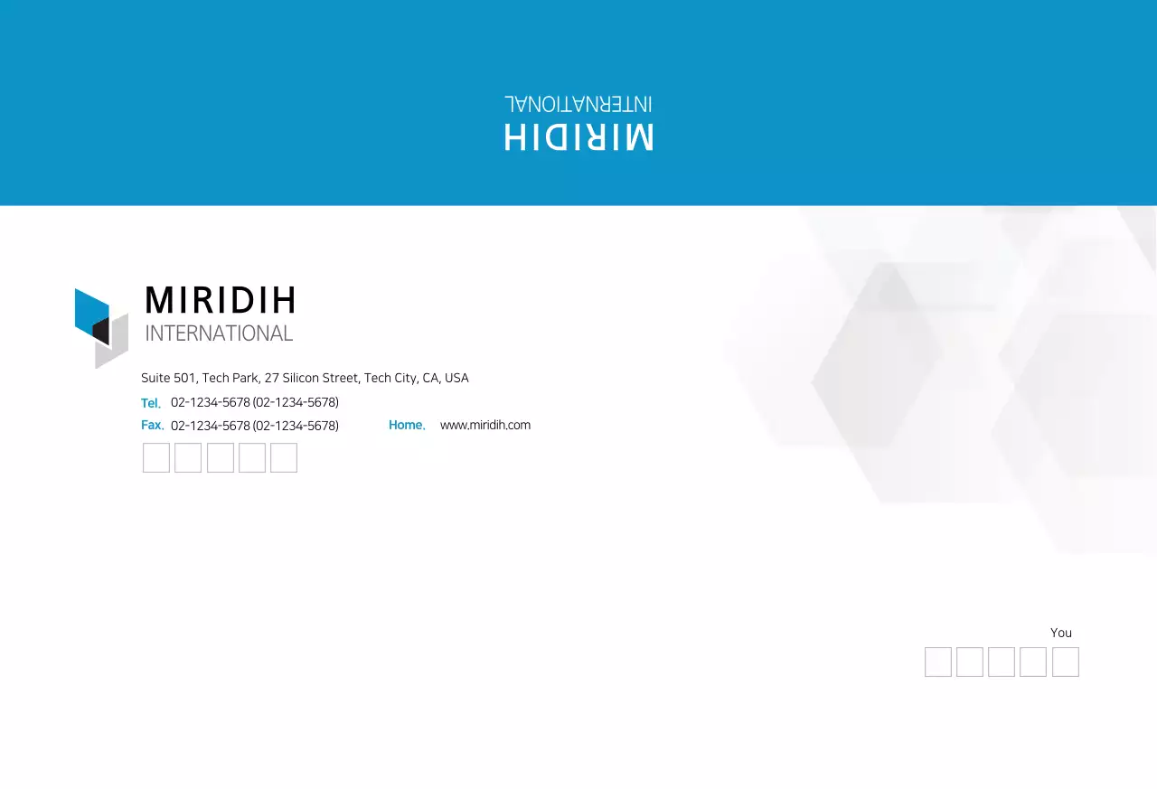 Blue Simple Corporate Jacket Envelope