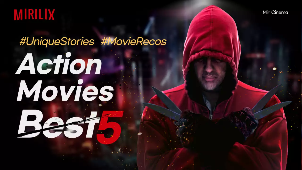 Red Modern Movies Promotion YouTube Thumbnail