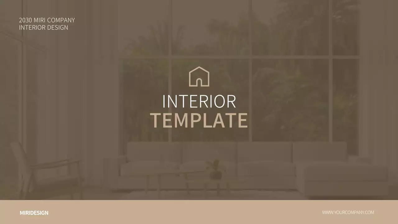 Beige Modern Interior Design Template Presentation