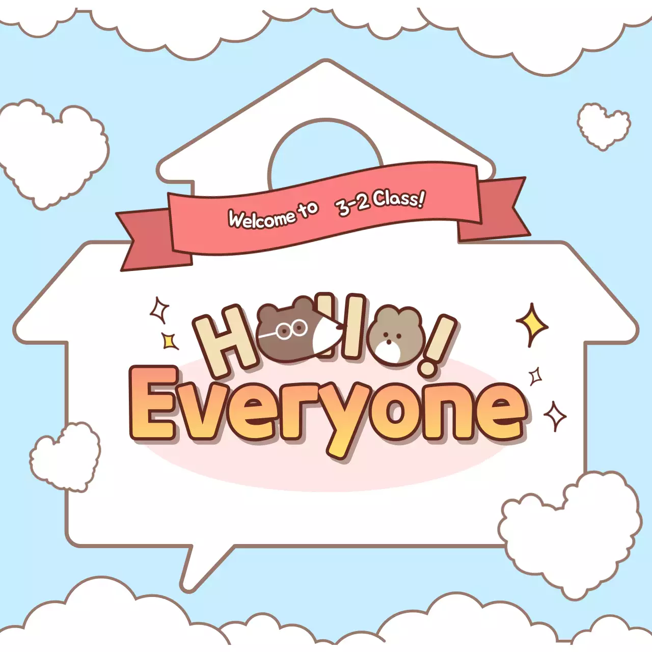 First encounter project with a pastel messenger concept