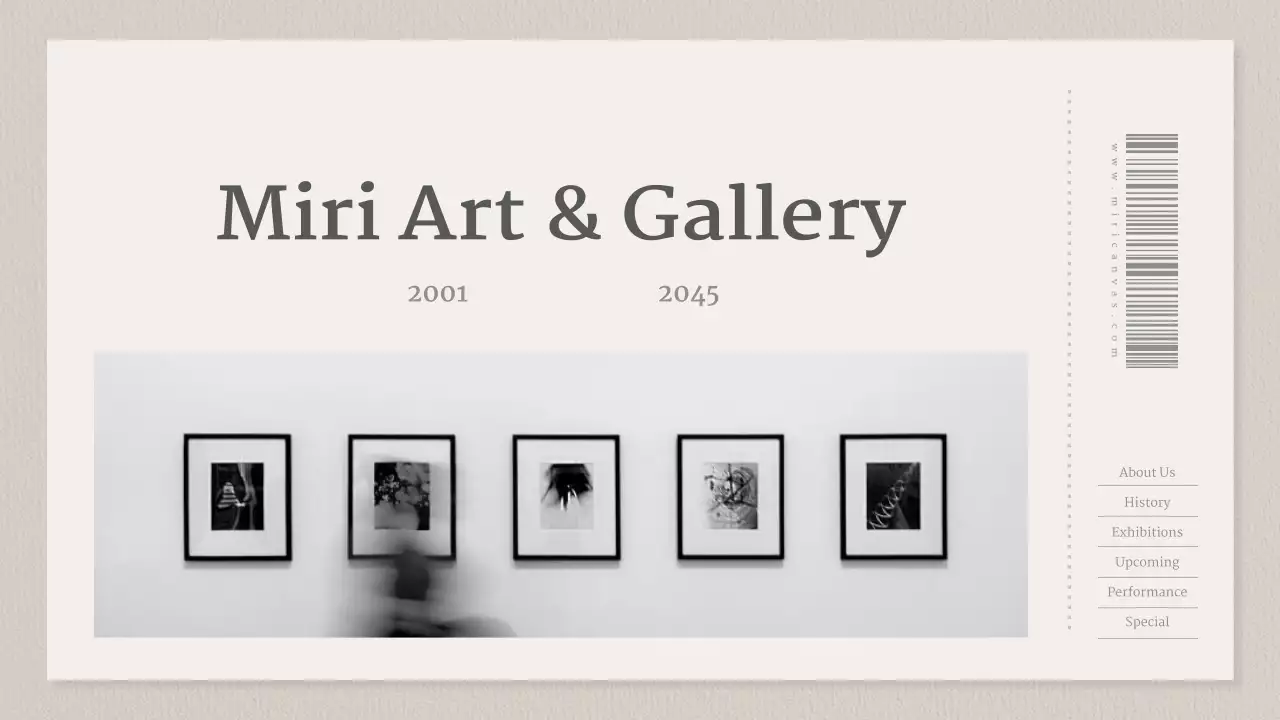 Beige Minimal Gallery Website Presentation