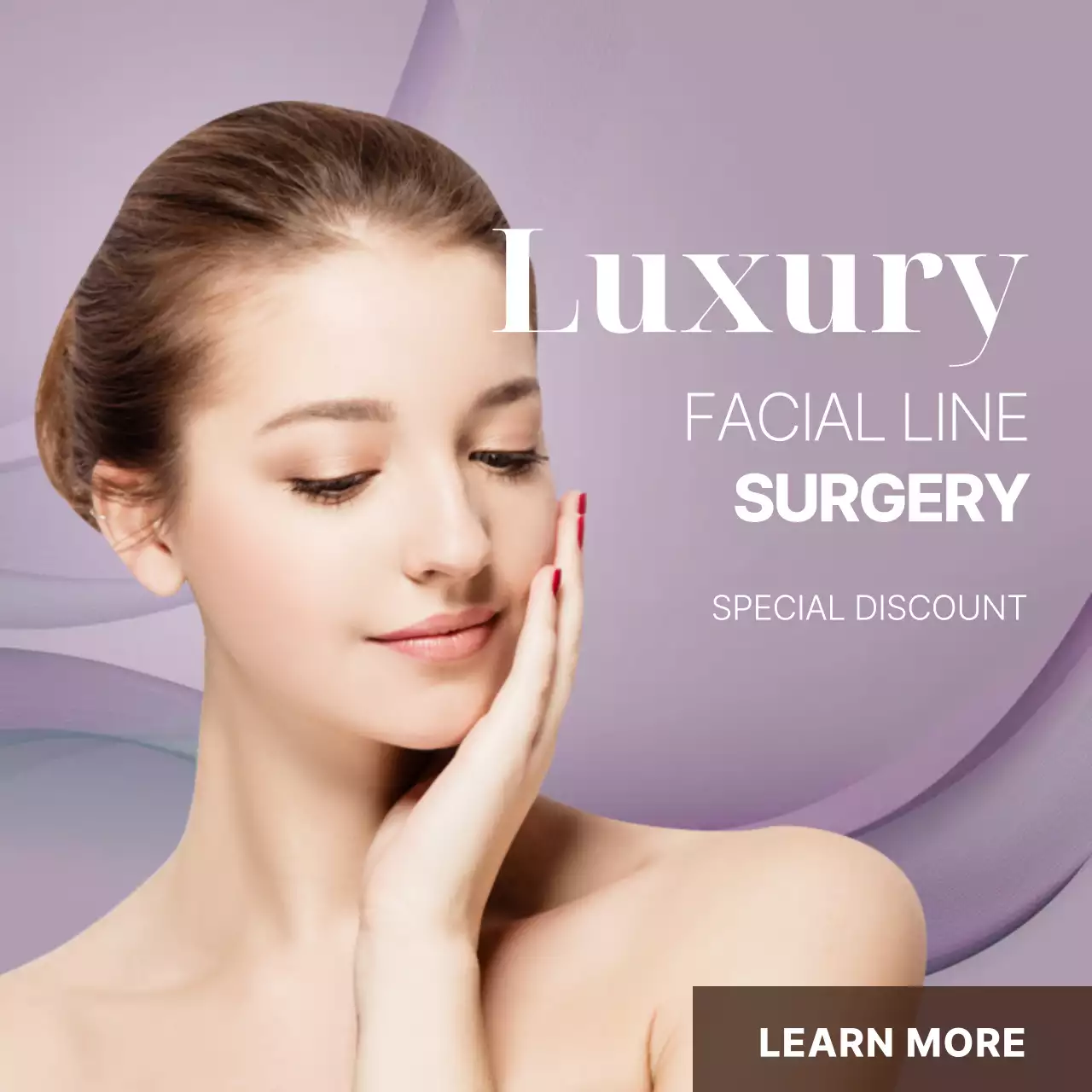 Purple Elegant Surgery Promotion Instagram Post