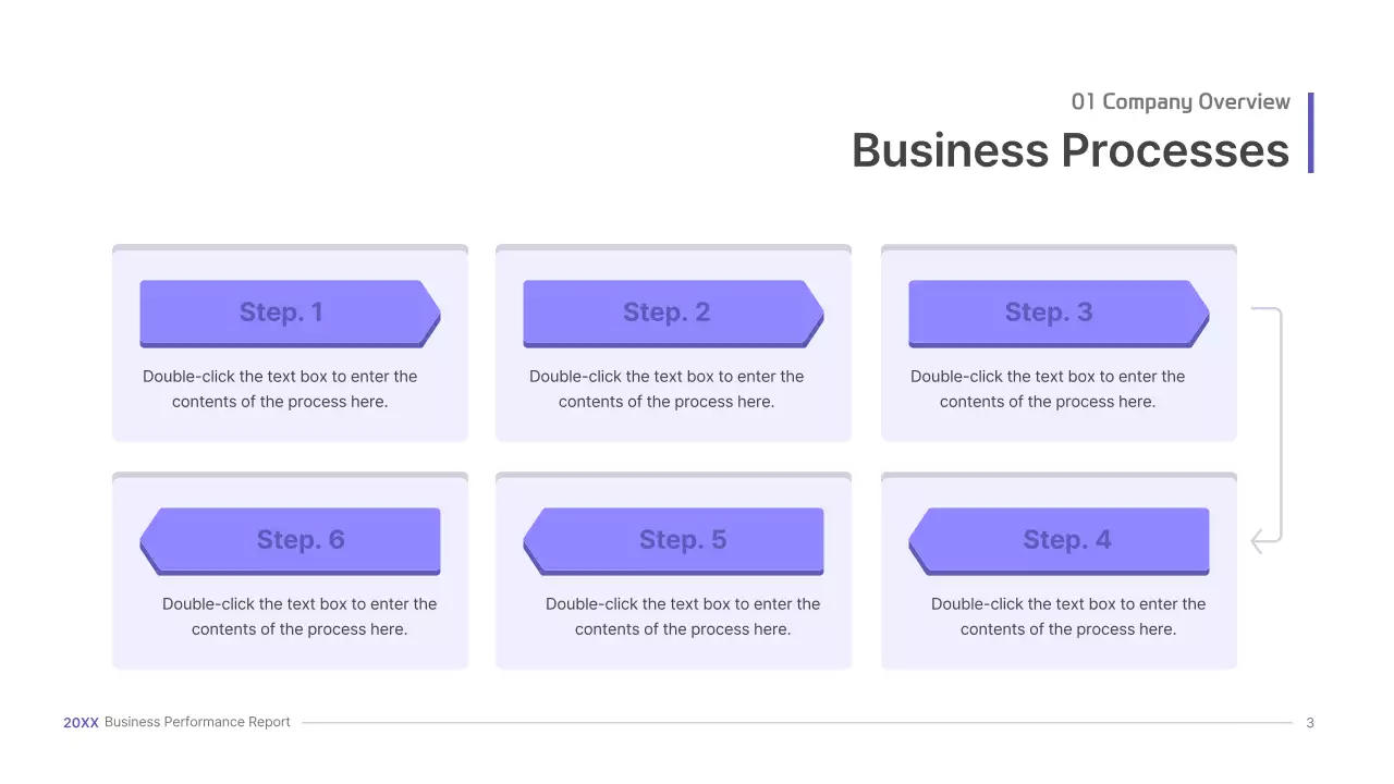 Purple, three-dimensional UI concept business presentation kit