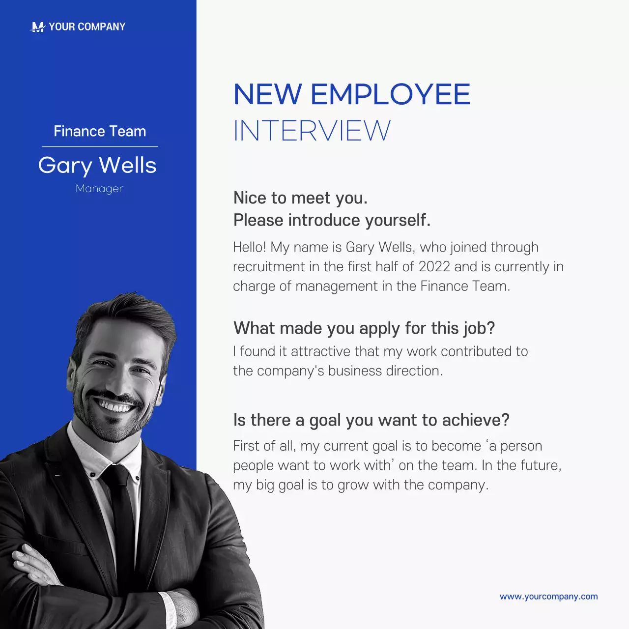 Blue Business Card News