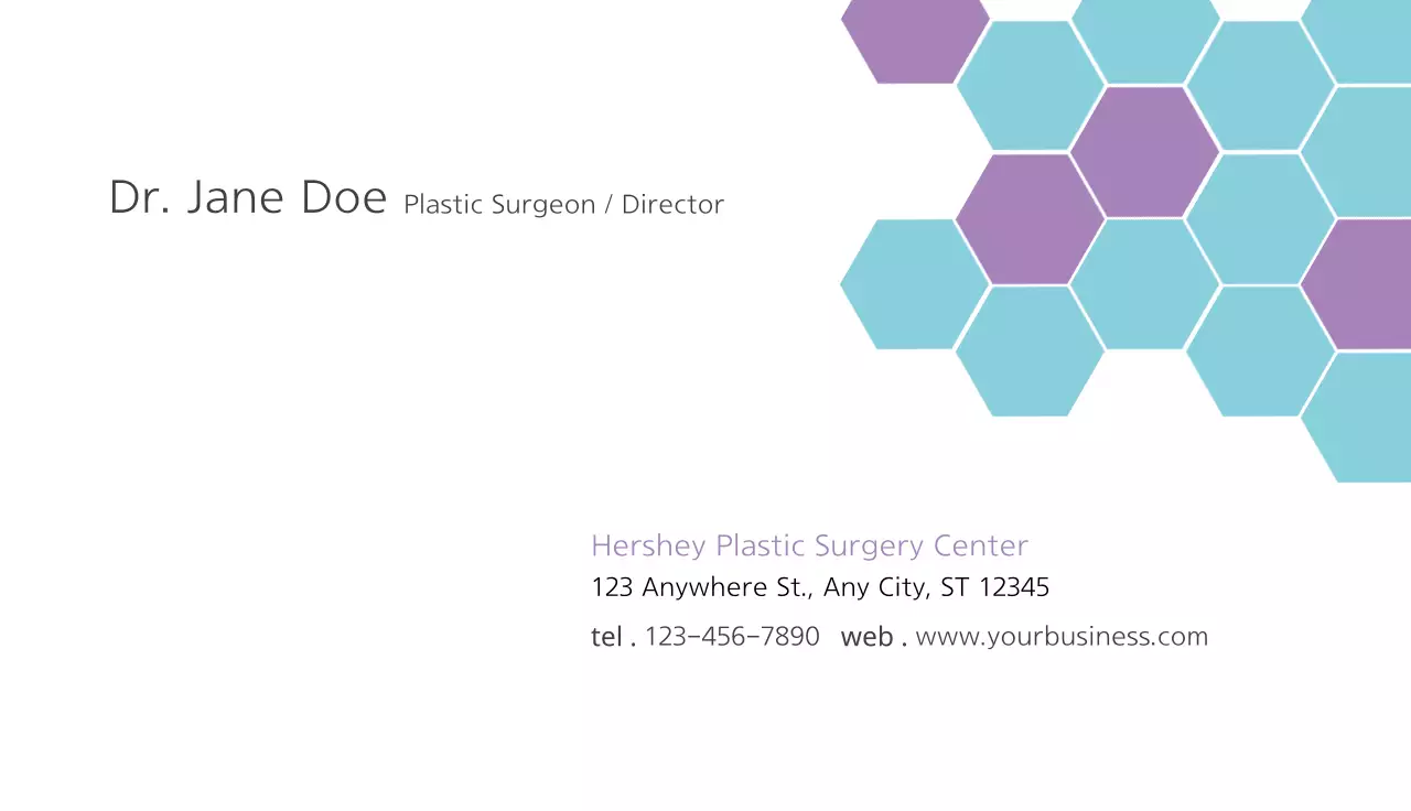 White Modern Surgery Business Card