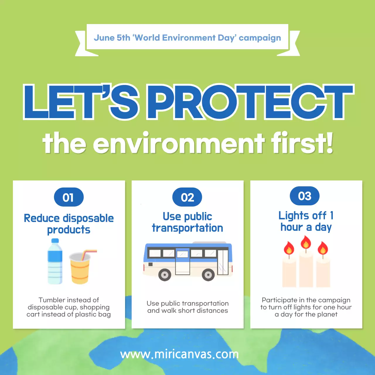 Green Clean Environment Announcement Social Media Post