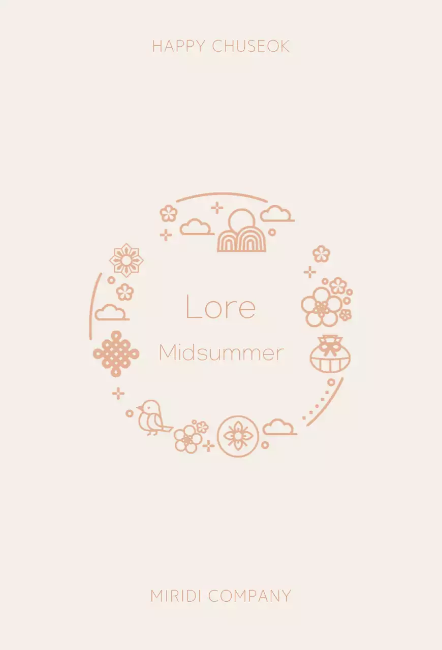 Modern Simple Chuseok Postcard