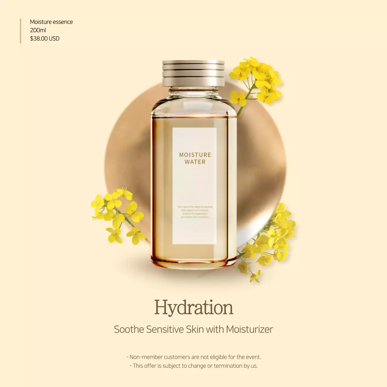 Pink Minimal Moisturizer Promotion Instagram Post