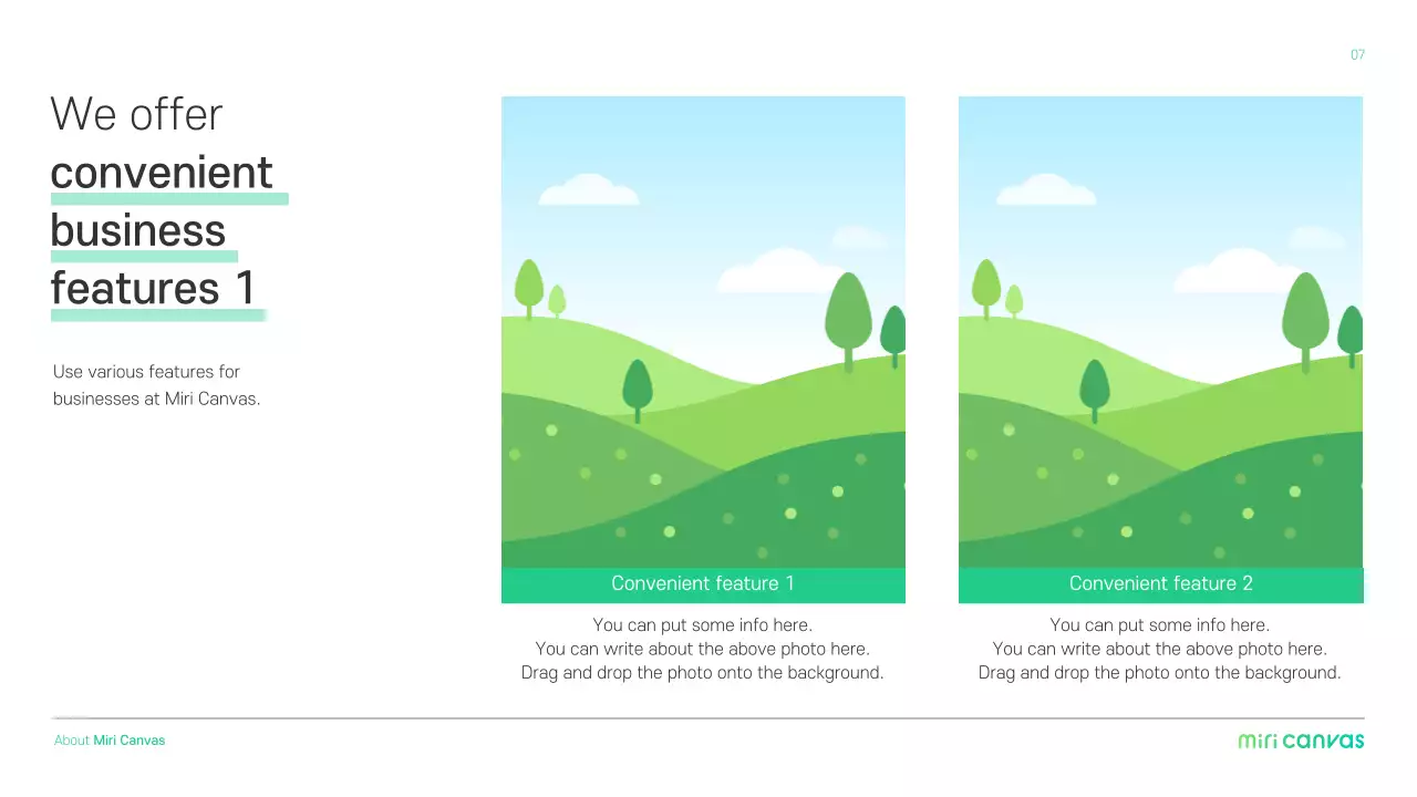 Mint Modern Design Promotion Presentation