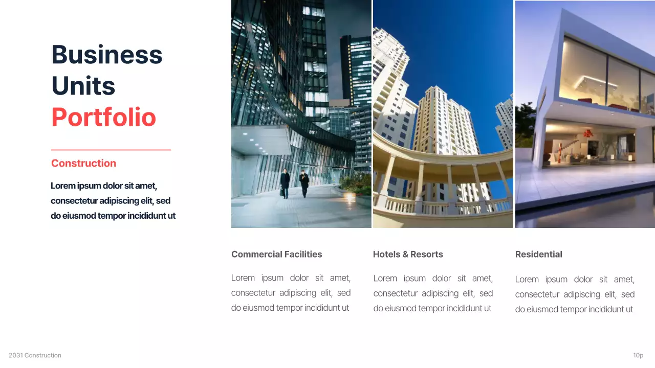 Navy Modern Business Presentation