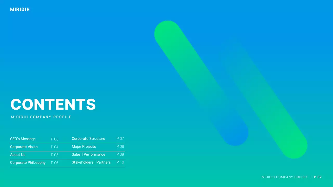 Blue Modern Company Profile Document Presentation