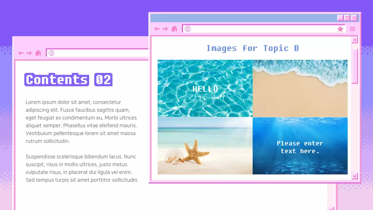 Presentasi Perencana Proyek Retro Ungu